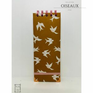 Carnets 7.5×19.5cm Collection Oiseaux