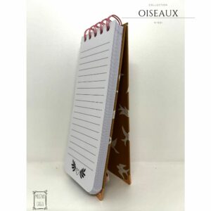 Carnets 7.5×19.5cm Collection Oiseaux