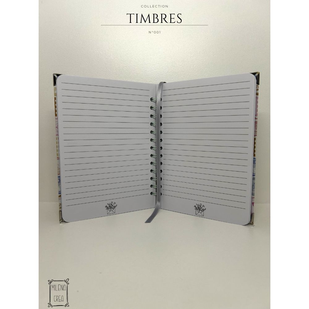 Carnets 15x20cm Collection Timbres – Image 2