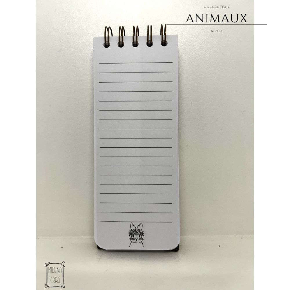 Carnets 7.5x19.5cm Collection Animaux – Image 3